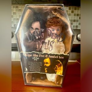 Edgar, Allan, Poe and wife Annabelle. 2000 Living Dead Dolls